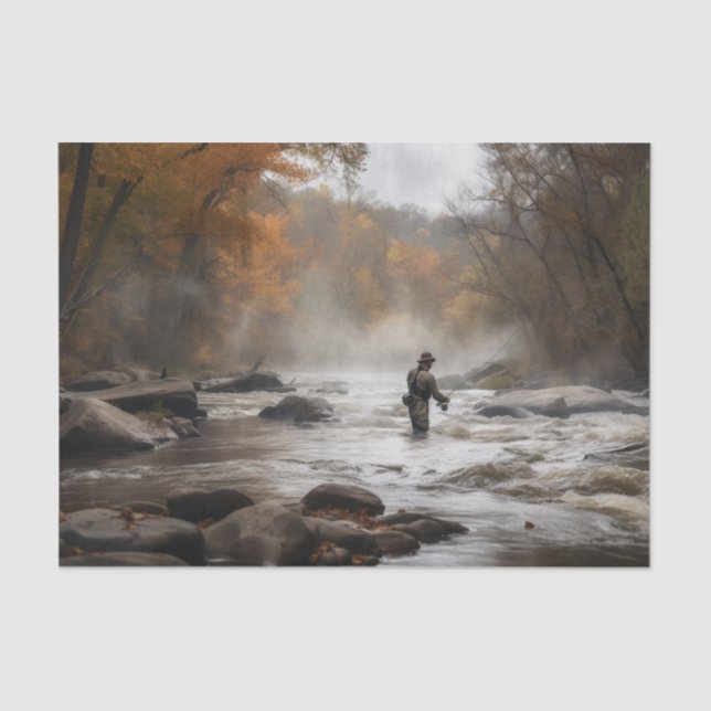 Fly fishing  tissue paper (Front)