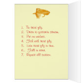 Fly Fishing "to do" list card Matuka (Inside (Left))