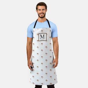 Fly Fishing Trout Fisherman Flies Watercolor Apron