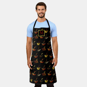 Fly Fishing Trout Fisherman Flies Watercolor Apron