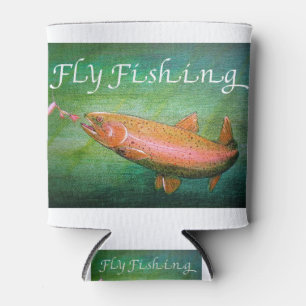 Fly Fishing Trout Salmon / Rainbow Trout Gift Can Cooler