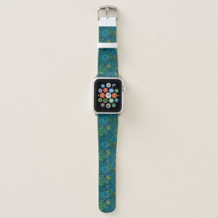 Fly, fly dragonfly on blue apple watch band