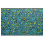 Fly, fly dragonfly on blue fabric