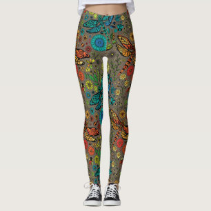 Fly, fly dragonfly on brown leggings