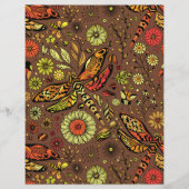 Fly, fly dragonfly on cinnamon brown (Front)