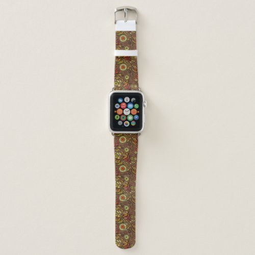 Fly fly dragonfly on cinnamon brown apple watch band