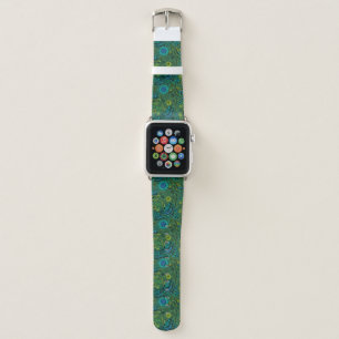 Fly, fly dragonfly on emerald green apple watch band