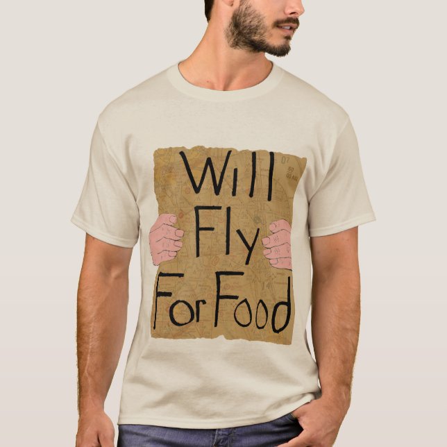 Fly For Food T-Shirt (Front)