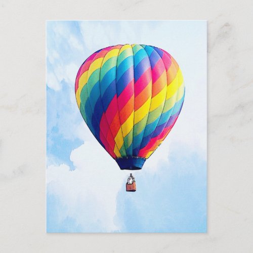 Fly Free My Hot Air Balloon Postcard