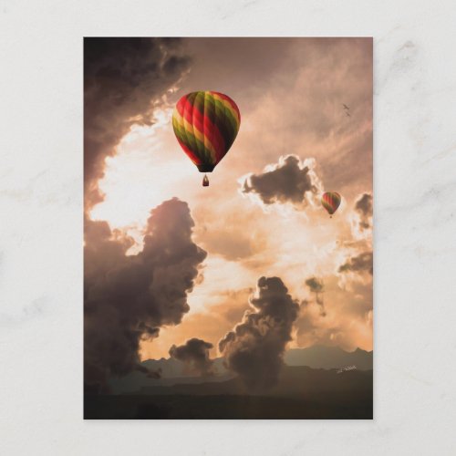 Fly Free My Hot Air Balloon  The Journey Edition Postcard