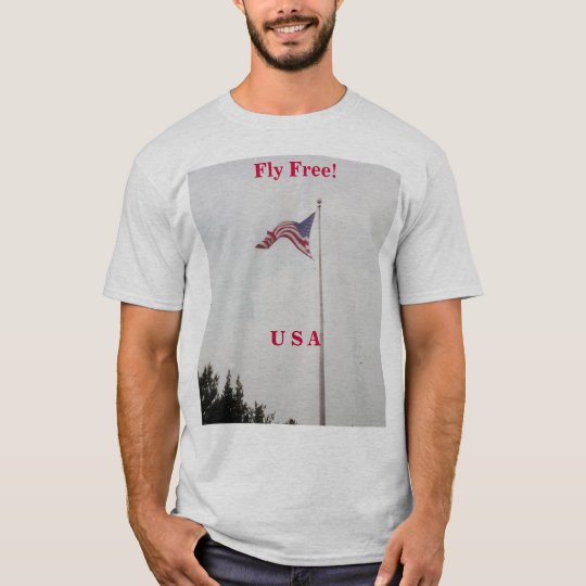 Fly Free! USA Flag - shirt