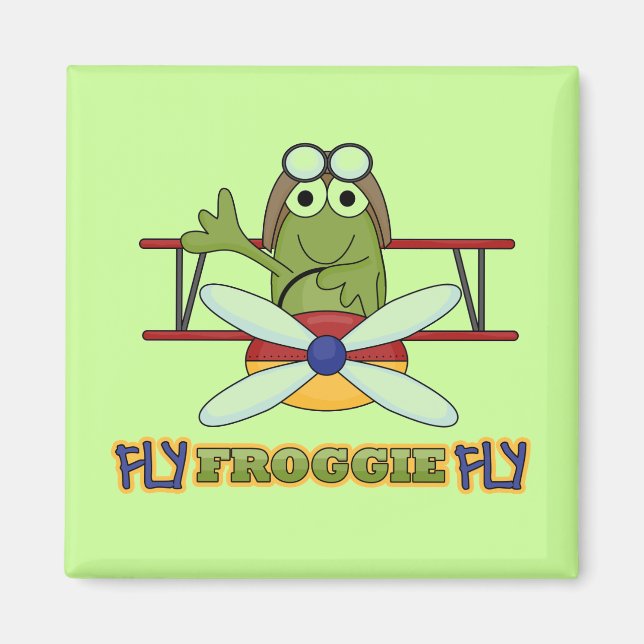 Fly Froggie Fly Tshirts and Gifts Magnet (Front)