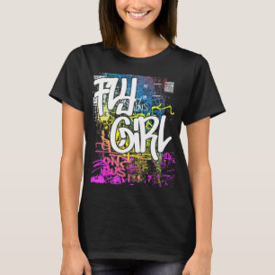 Fly Girl 80s 90s Rap Old School Hip Hop Graffiti T-Shirt