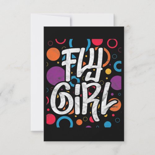 Fly Girl 90s Nineties Hip Hop Disco Party Invitation