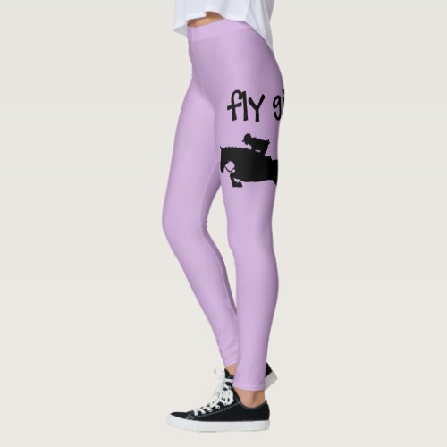 Fly Girl Horse Show Jumping Equestrian Rider Leggings