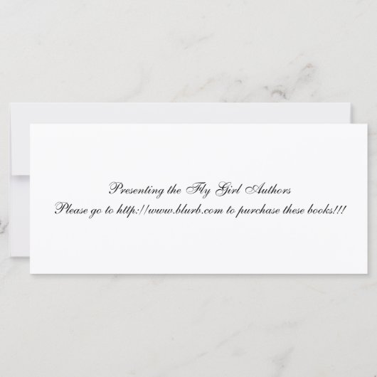 fly girls book mark (Back)