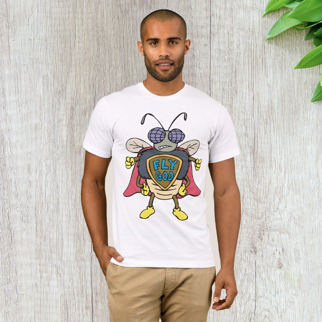 Fly God Superhero Fly Insect Character T-Shirt (Creator Uploaded)