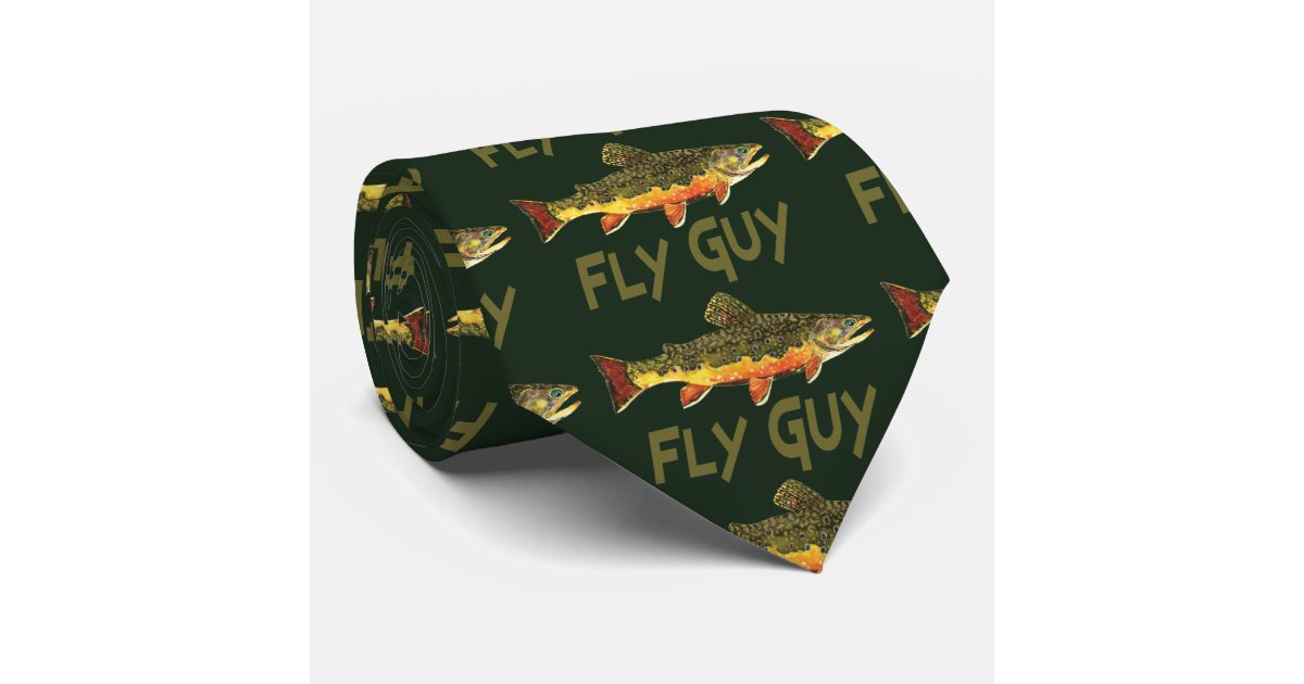 Fly Guy Fly Fishing Neck Tie