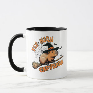 Fly High Capybara Halloween Mug