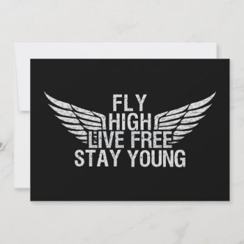 Fly High Custom Invitation by PizzaRiia at Zazzle