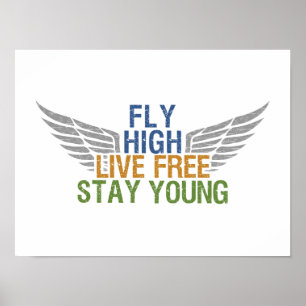 FLY HIGH custom poster