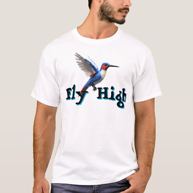 Fly High Humming Bird - T-Shirt (Front)
