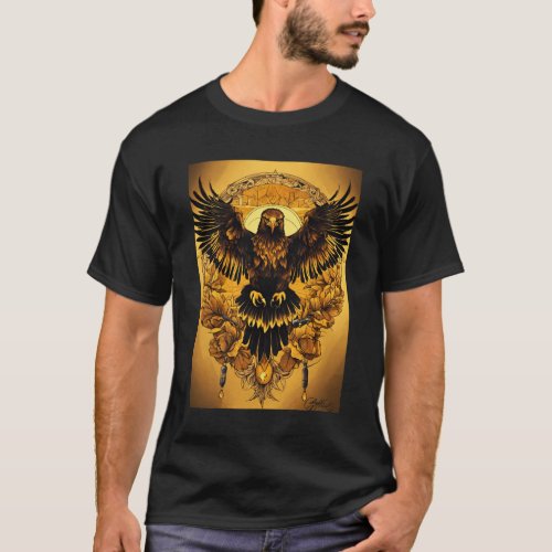  Fly High Majestic Eagle Graphic Tee T_Shirt