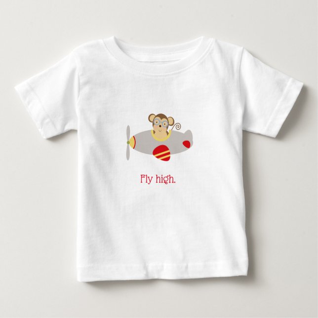 Fly High Monkey Baby T-Shirt (Front)