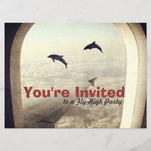 Fly High Party Birthday Invitation