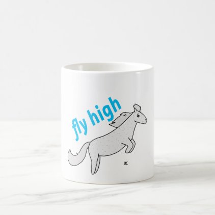 Fly High Pony Flea Bitten Gray Pony Coffee Mug