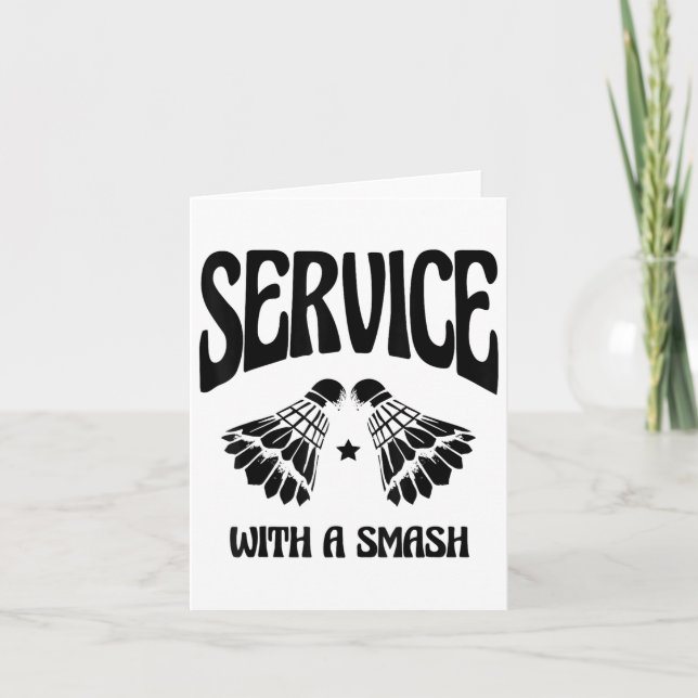 Fly High With Every Shuttle Badminton Player Shutt Card (Front)