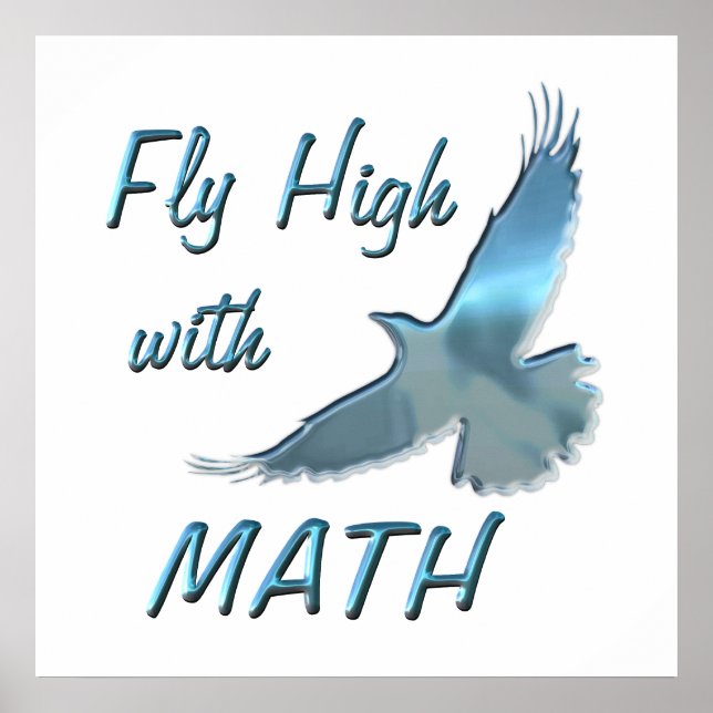 Fly High with Math Poster (Front)