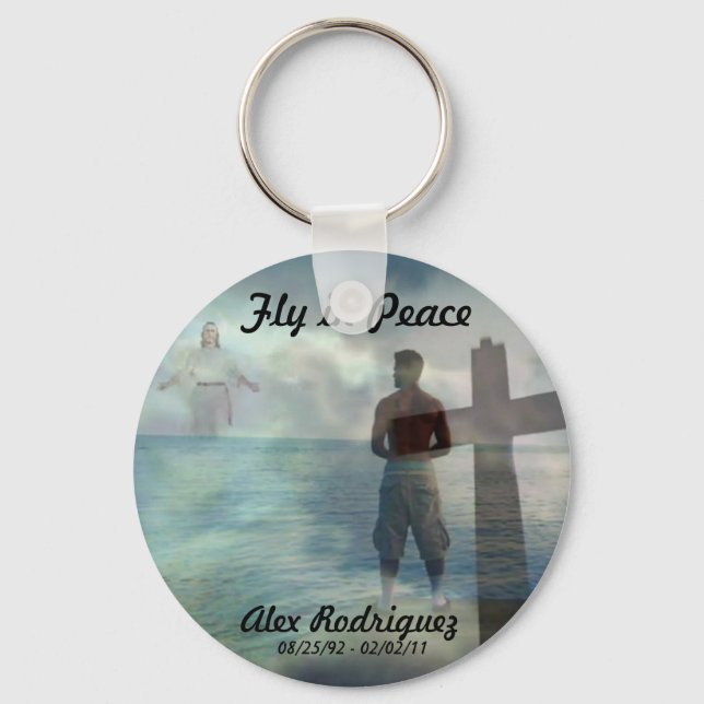 Fly in Peace Keychain (Front)