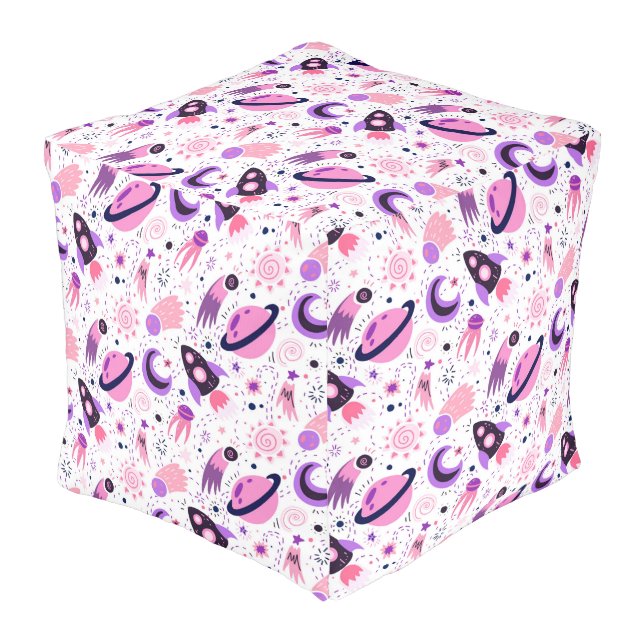 Fly into space! pouf (Angled Front)