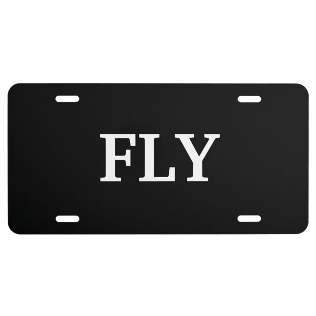 FLY  LICENSE PLATE (Front)