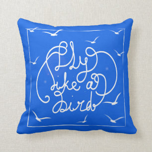 Fly Like A Bird Throw Pillow