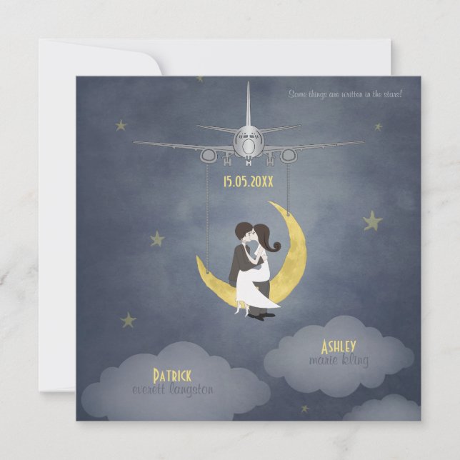 Fly Me to The Moon 2 Invitation (Front)