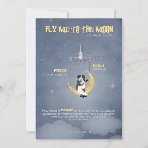 Fly Me to The Moon 2 _ Movie Poster _  Wedding Invitation
