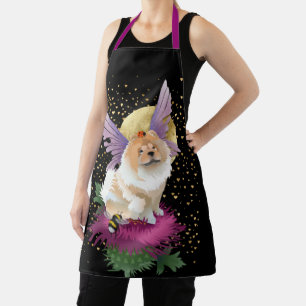 FLY ME TO THE MOON Chow All-Over Print Apron