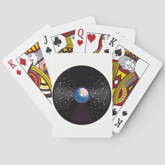 Fly Me to the Moon Poker Cards (Back)