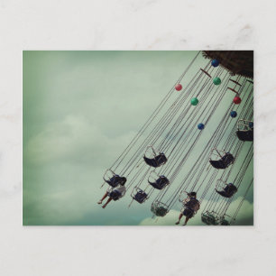Fly me to the moon postcard