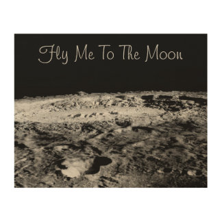 Fly Me To The Moon Wood Wall Art