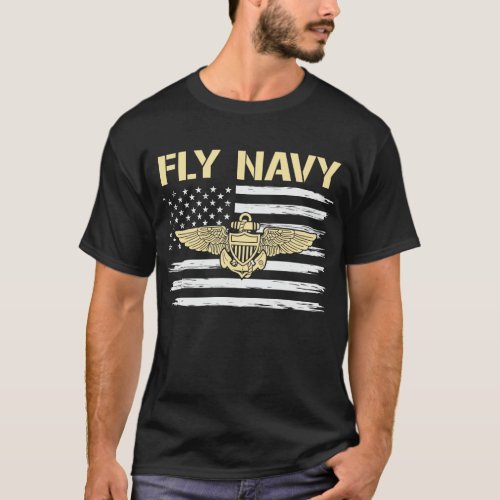 Fly Navy Classic Naval Officer T_Shirt