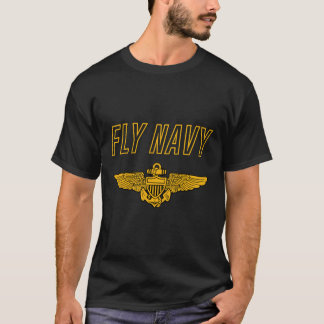 Fly Navy Classic Navy Pilot Wings Sweat T-Shirt