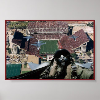 Fly over at Kyle Field Poster