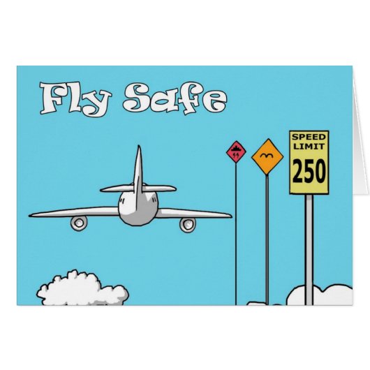 "Fly Safe" Cards (Front Horizontal)