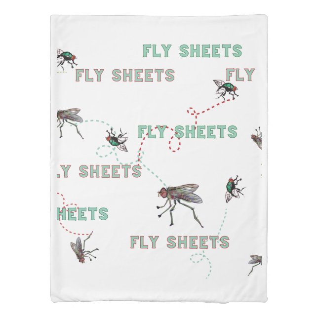 fly sheets doesn't refer to sheets with flies  duvet cover (Back)