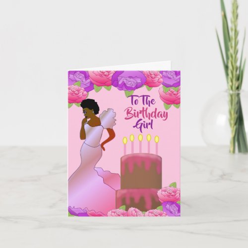 Fly Sister African American Birthday  Card