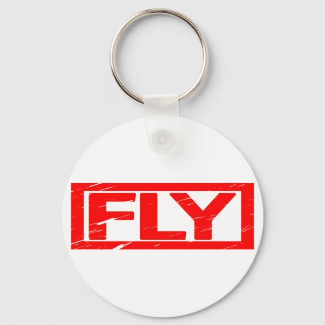 Fly Stamp Keychain (Front)