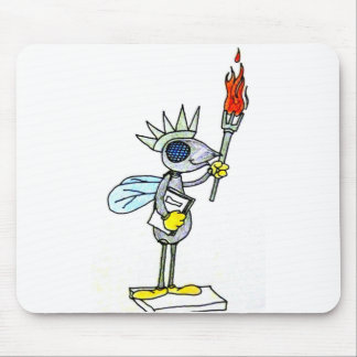 fly statue of liberty mouse pad
